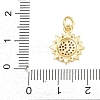Brass Micro Pave Cubic Zirconia Pendants KK-D258-08G-01-3