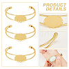  DIY Blank Dome Bangle Making Kit DIY-NB0008-10-5