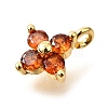 Brass Micro Pave Cubic Zirconia Pendants X-KK-D356-07C-G-2