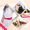 2 Yards Flower Polyester Lace Trim OCOR-CY0001-19B-4