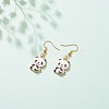 Alloy Enamel Panda Dangle Earrings EJEW-JE04997-3