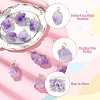10Pcs Natural Amethyst Pendants PALLOY-CJ00158-3