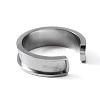 304 Stainless Steel Grooved Cuff Ring Settings RJEW-WH0009-01B-2