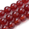 Natural Carnelian Beads Strands X-G-S259-32-8mm-1