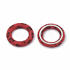 Cloth Fabric Covered Linking Rings WOVE-N009-06A-2