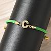 Adjustable Nylon Cord Bracelets X-BJEW-C096-01G-03-3