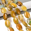 Natural Striped Agate/Banded Agate Beads Strands G-Q182-01B-2