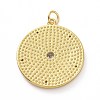 Brass Micro Pave Claer Cubic Zirconia Pendants KK-E068-VF009-2