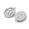 Rack Plating Brass Micro Pave Cubic Zirconia Pendants KK-K333-97P-2