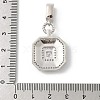 Brass Micro Pave Cubic Zirconia Pendants KK-U047-05P-3