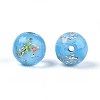 Handmade Foil Lampwork Beads LAMP-T021-31D-3