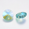 Faceted Glass Rhinestone Charms RGLA-F049-12mm-202PS-2