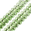 Baking Paint Transparent Glass Beads Strands GL-N005-02A-D06-1