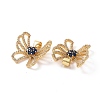 Brass Micro Pave Cubic Zirconia Pendants ZIRC-I063-43G-01-3
