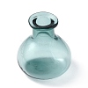 Miniature Glass Dried Flower Vase Ornaments GLAA-A006-01D-1