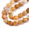 Natural Topaz Jade Beads Strands G-S368-017B-3