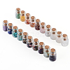 Natural & Synthetic Gemstone Chip Beads Glass Bottles G-KS0001-02-2