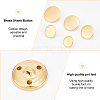 Olycraft 50Pcs 5 Styles 3-Hole Brass Buttons BUTT-OC0001-47G-4