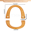   6Pcs 3 Style Wooden U-Shaped Bag Handles FIND-PH0010-45-2