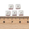 Brass Rhinestone Spacer Beads RSB072-08S-2