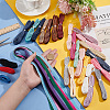 30 Bundles 30 Colors Single Face Velvet Ribbon Sets OCOR-WH0090-020-3