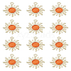 12Pcs Golden Alloy Pendants FIND-LP0002-23-1