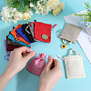 Beebeecraft 24Pcs 12 Colors Burlap Packing Pouches Drawstring Bags ABAG-BBC0001-09-3