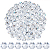 80Pcs Transparent Faceted Glass Connector Charms GLAA-SP0001-88D-01-1