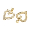 Brass Micro Pave Cubic Zirconia Pendants ZIRC-I367-12G-02-2