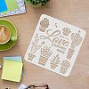 Plastic Reusable Drawing Painting Stencils Templates DIY-WH0172-461-3