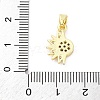 Brass Micro Pave Cubic Zirconia Pendants KK-S510-12G-3