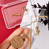 6Pcs 2 Styles Halloween Brass Micro Pave Cubic Zirconia Pendants ZIRC-BBC0002-76-3