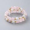Two Loops Fashion Wrap Bracelets BJEW-JB04689-03-1