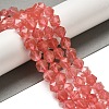 Cherry Quartz Glass Beads Strands G-K382-A05-03-2