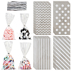 100Pcs 4 Styles Rectangle Plastic Candy Bags ABAG-WH20013-19C-1