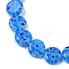 Handmade Millefiori Lampwork Beads Strands LAMP-G166-17B-03-3