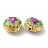 Rack Plating Brass Enamel Beads KK-P276-24A-G02-2