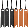 CRASPIRE 8Pcs 2 Colors Leather Bookmarks AJEW-CP0007-57-1