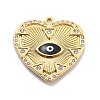 304 Stainless Steel Enamel Rhinestone Pendants RESI-R155-020G-01-1