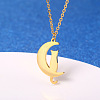 Cute Cartoon Animal Stainless Steel Pendant Necklaces QV5065-16-1