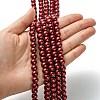 Eco-Friendly Dyed Glass Pearl Round Beads Strands HY-A008-8mm-RB038-4
