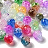 594pcs 18 Colors Transparent Crackle Acrylic Beads CACR-YW0001-04-3