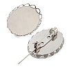 304 Stainless Steel Brooch Base Settings FIND-D035-01B-P-2