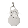 Christmas Theme 304 Stainless Steel Pendants STAS-Q005-01P-04-1