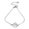 201 Stainless Steel Link Bracelets with Cable Chains BJEW-P297-01P-C-1