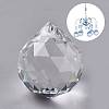 Transparent K9 Glass Pendants GLAA-WH0015-35B-1