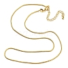 Long-Lasting Plated Brass Round Snake Chain Necklaces for Women NJEW-G105-03G-1