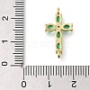 Brass Pave Cubic Zirconia Connctor Charms KK-M101-03A-G01-3