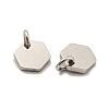 Non-Tarnish 304 Stainless Steel Charms STAS-P356-01P-2