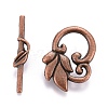 Tibetan Style Alloy Toggle Clasps TIBE-L003-034R-NR-2